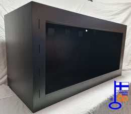 TsR Cages - Musta Pvc-terraario 80 x 50 x 80 cm