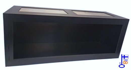 TsR Cages - Musta Pvc-terraario 150 x 50 x 40 cm verkkokatolla